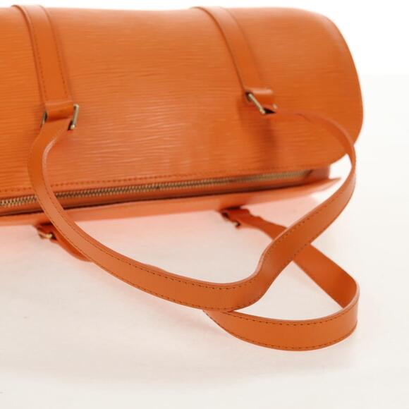 LOUIS VUITTON Epi Soufflot Hand Bag Orange Mandarin M5222H LV Auth 160837V